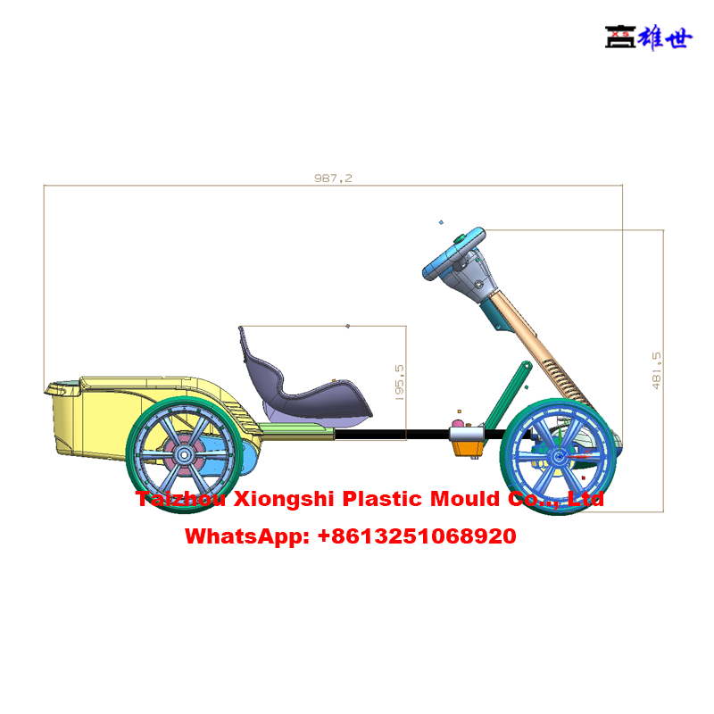 Kids Toy Car Mould _ Go-Karts Mould _ Children Electric Car Mould(图3)